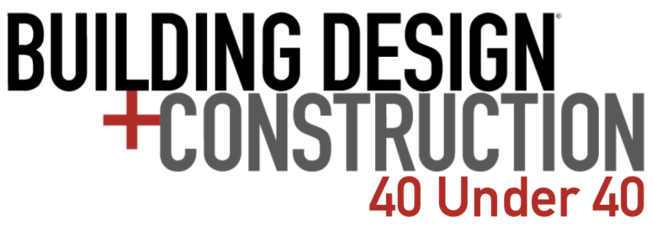 Building Design and Construction 40 under 40 logo for lambertspeaks website